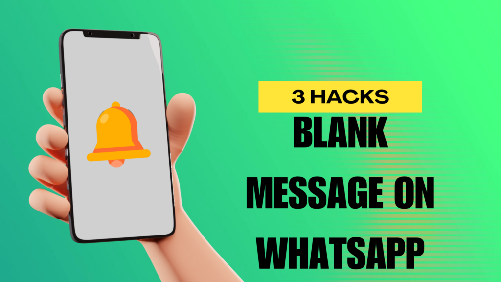 whatsapp blank message trick